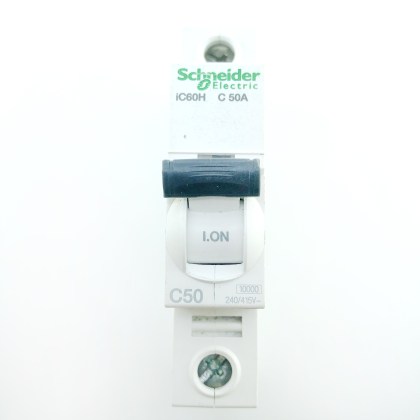 Schneider Electric iC60H C50A C50 50A 50 Amp MCB Circuit Breaker Type C